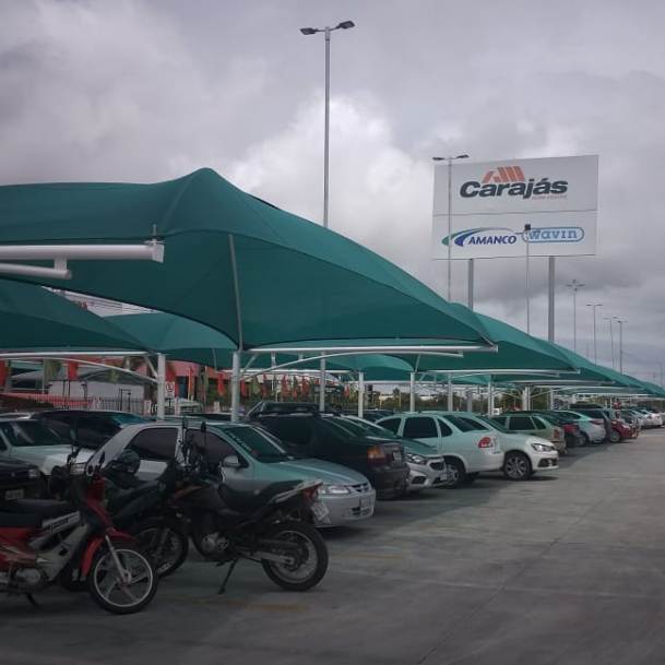 cobertura estacionamento Carajás - Home Center Maceió