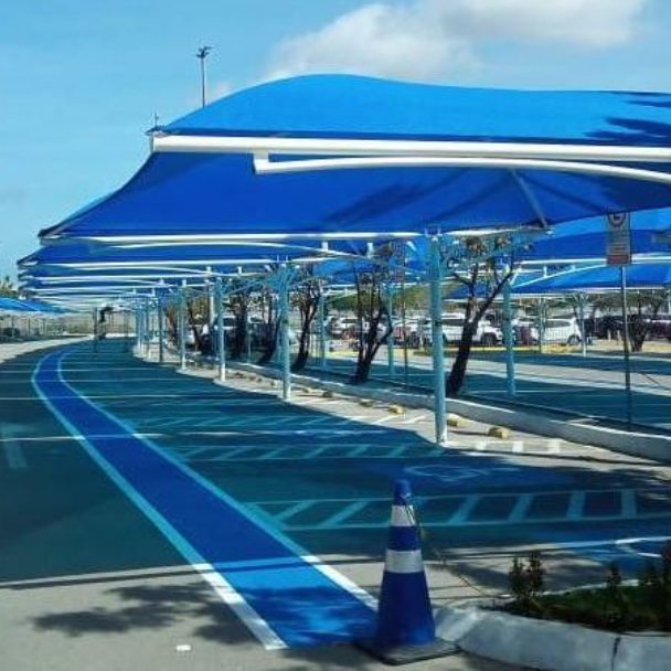 Sombreadores e Cobertura para carros Aeroporto Fortaleza