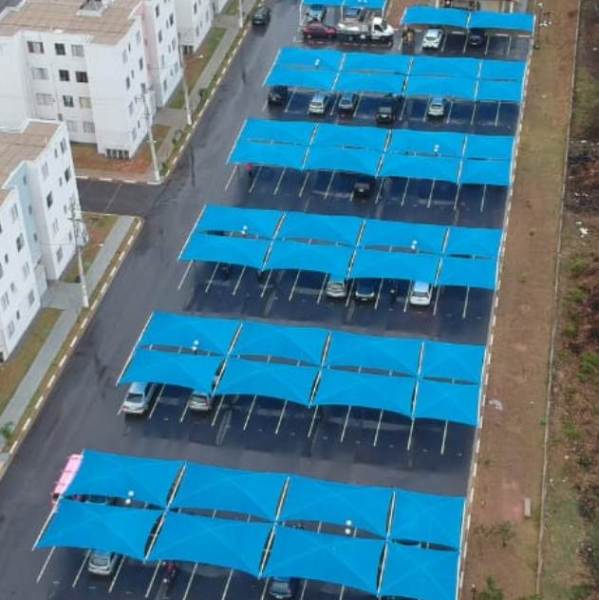 Sombreadores e coberturas estacionamento Condomínios